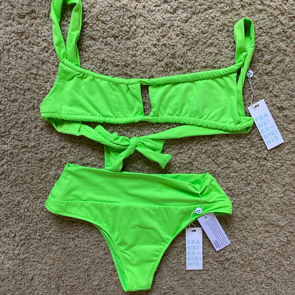Frankie's Bikinis Green Glow Set